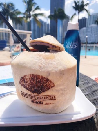 Seafood Restaurants in Brickell | Marissa Vicario | Mandarin Oriental Miami coconut