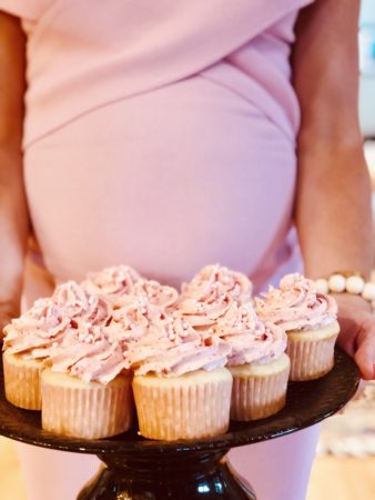 Gender Reveal | baby bump and cupcakes | Marissa Vicario Health Coach