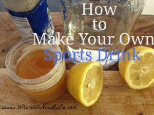 How to Make Your Own Sports Drink