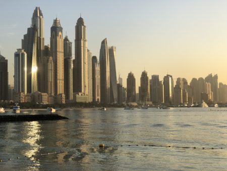 Five Days in Dubai | Dubai Skyline at Sunset | Marissa Vicario