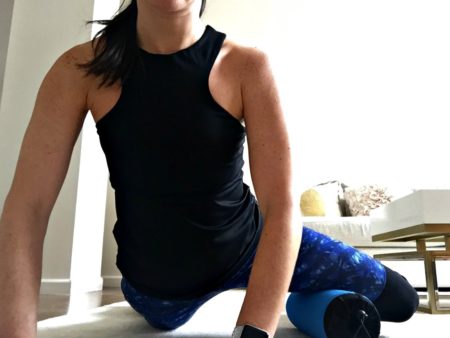 Foam rolling exercises for legs and hips | inner thigh left | Marissa Vicario