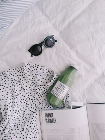 Why No One Does juice cleanses anymore | Marissa Vicario | bottle of green juice