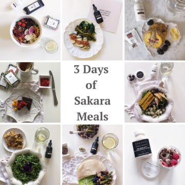 3 days of Sakara meals